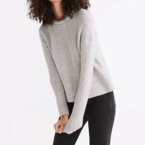 Madewell Gray Fulton Pullover Sweater